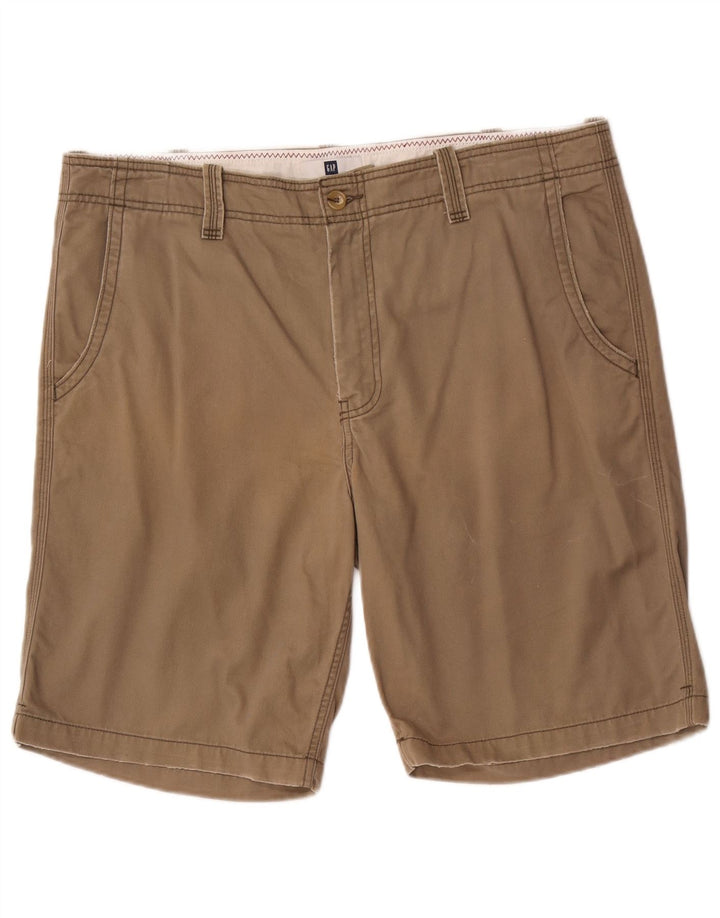 Shorts casuais masculinos Gap W38 XL algodão marrom