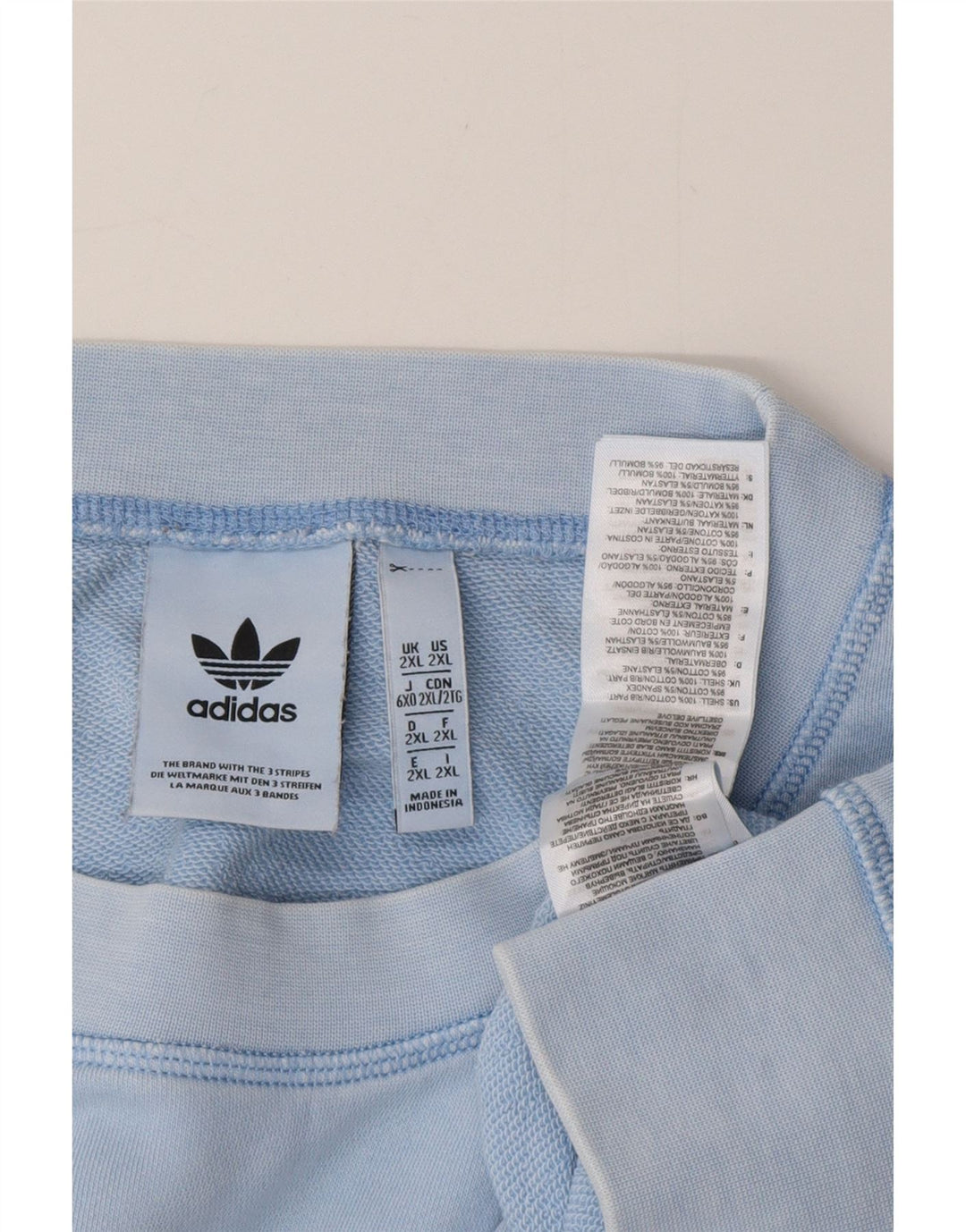 ADIDAS Mens Moletom Jumper 2XL Azul Algodão