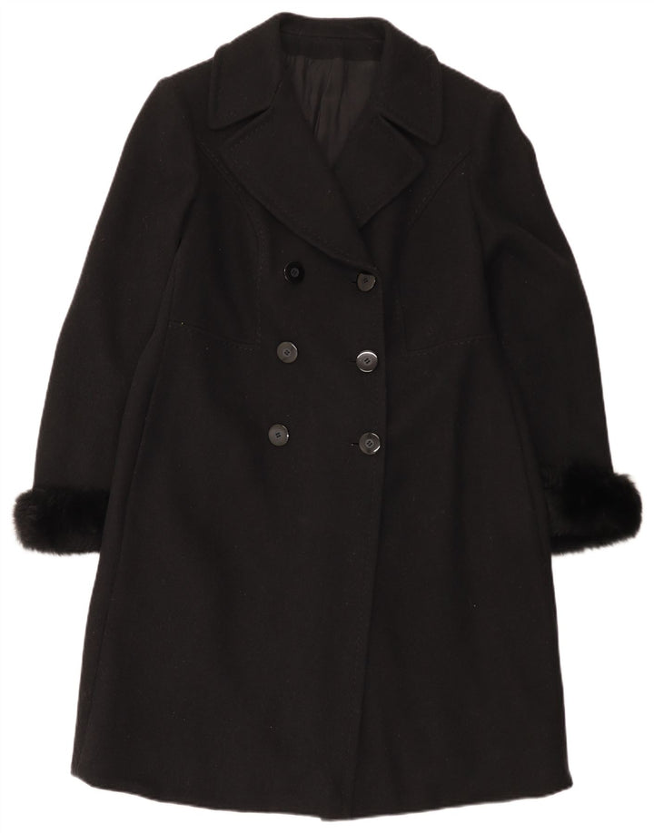 Casaco feminino Giole com peito duplo UK 14 médio preto