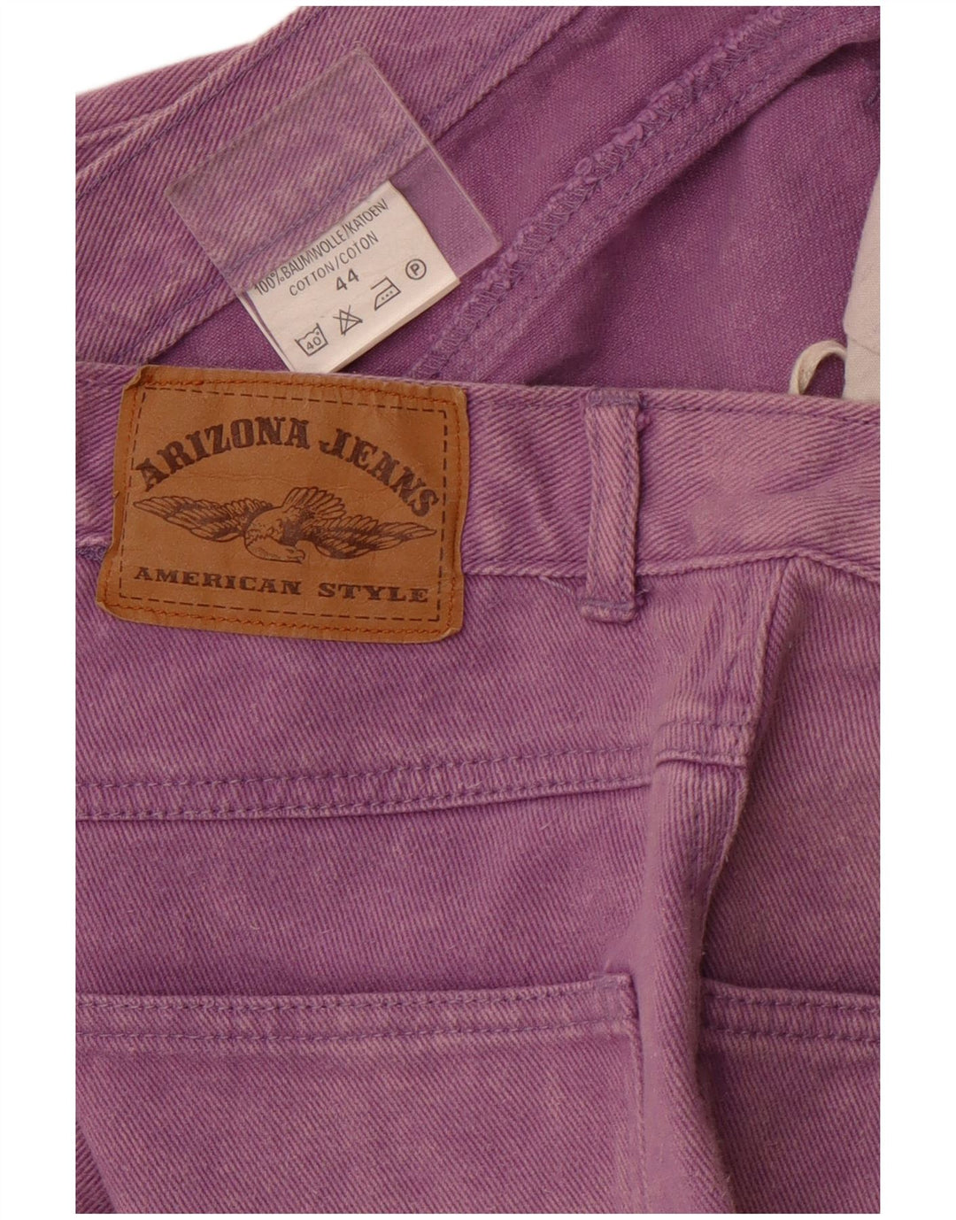 ARIZONA JEANS Saia jeans feminina de cintura alta EU 44 XL W30 algodão roxo