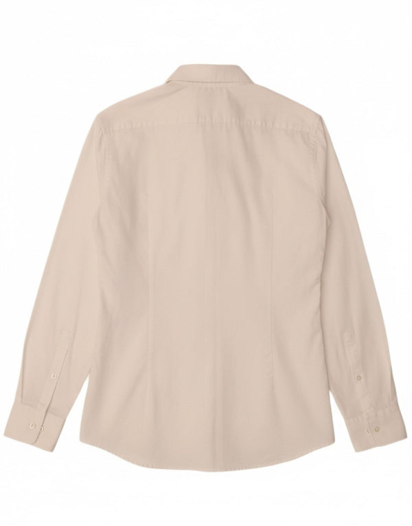 HUGO BOSS Camisa masculina slim fit tamanho 38 15 médio branco