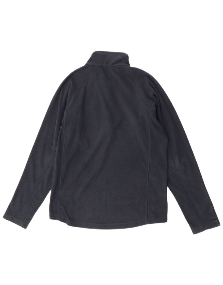 Berghaus Suéter masculino de lã com zíper e gola pequena azul marinho poliéster