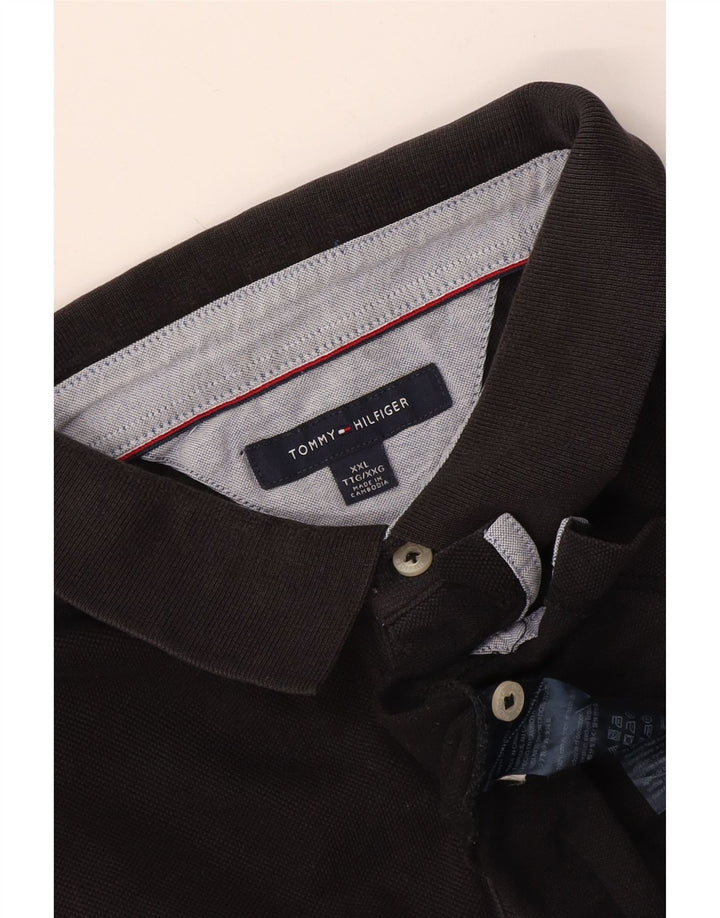 Camisa polo masculina Tommy Hilfiger 2XL algodão preto