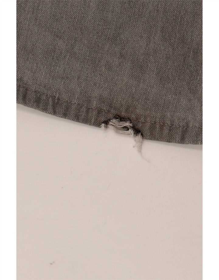 Jeans retos masculinos baratos de segunda-feira W33 L34 algodão cinza