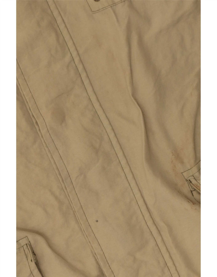 Jaqueta utilitária masculina com capuz Gap UK 38 poliéster bege médio