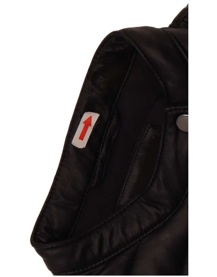 Jaqueta acolchoada feminina GUESS UK 14 poliuretano azul marinho médio