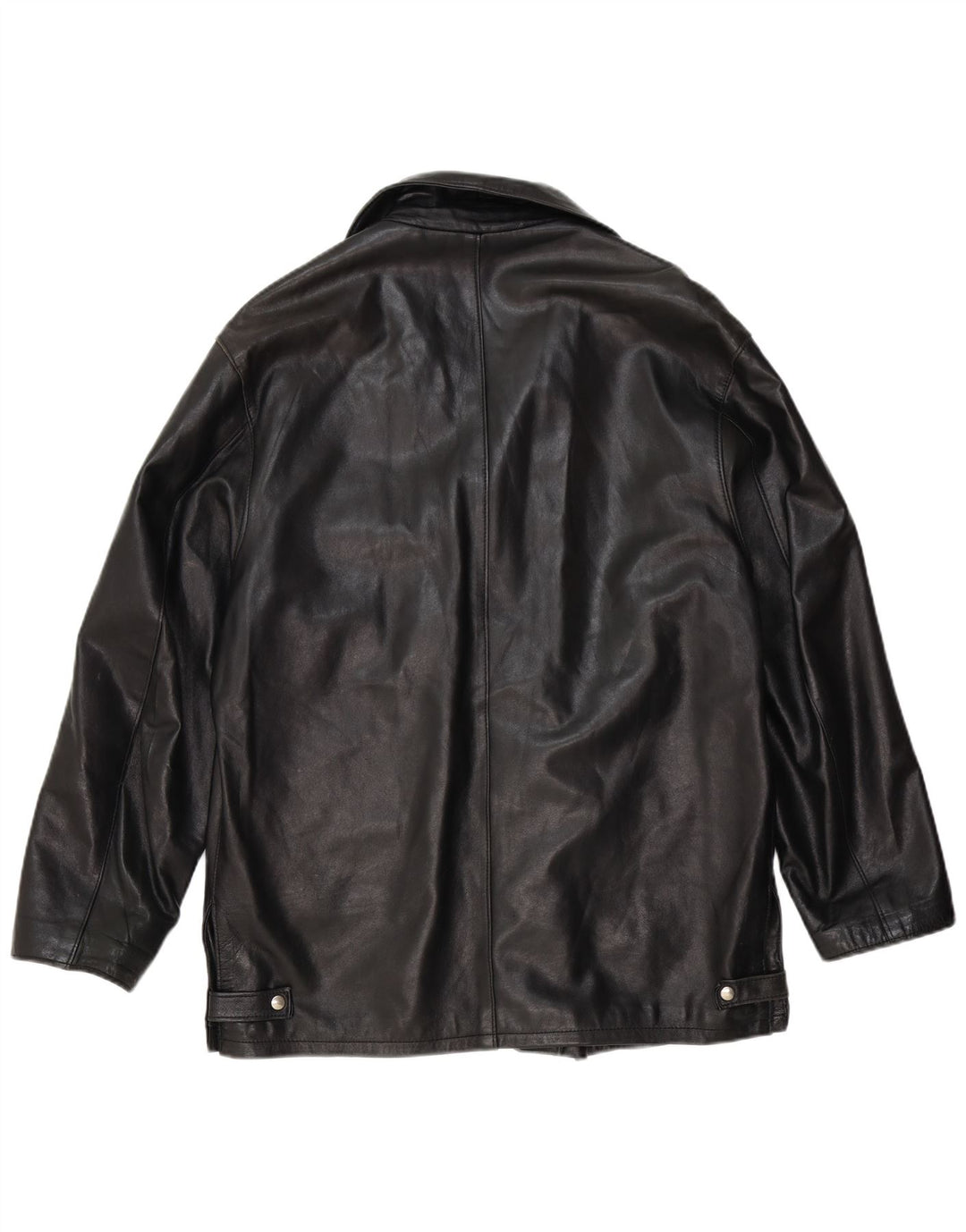 Jaqueta de couro masculina Davin Reino Unido 40 grande couro preto