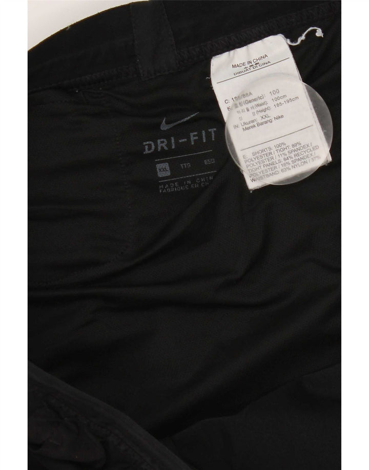 Shorts esportivos masculinos Nike Dri Fit 2XL poliéster preto