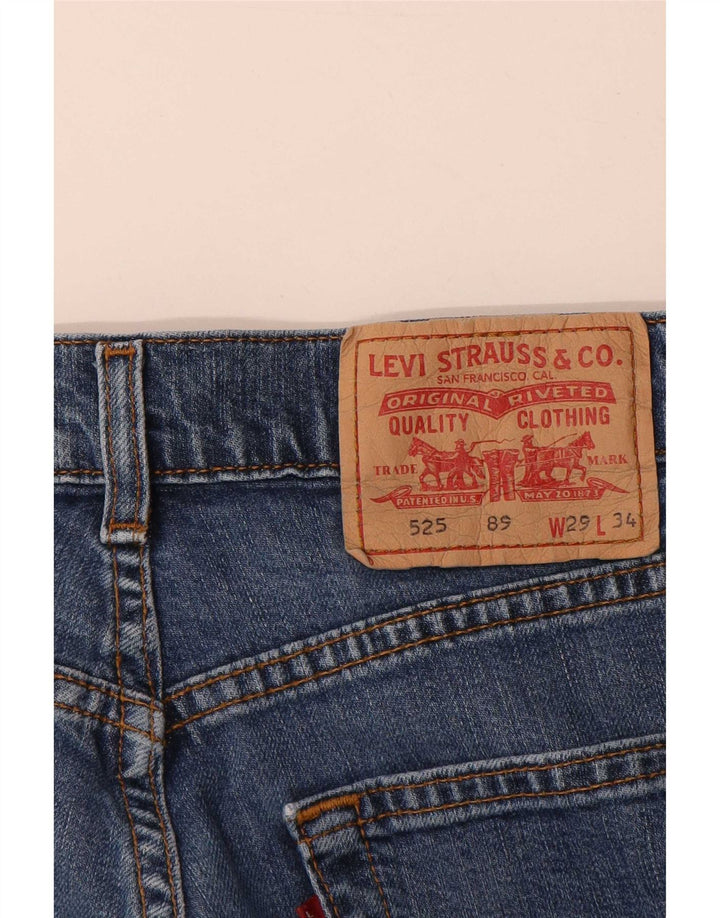 Calça jeans feminina Levi's 525 Bootcut W29 L30 azul algodão