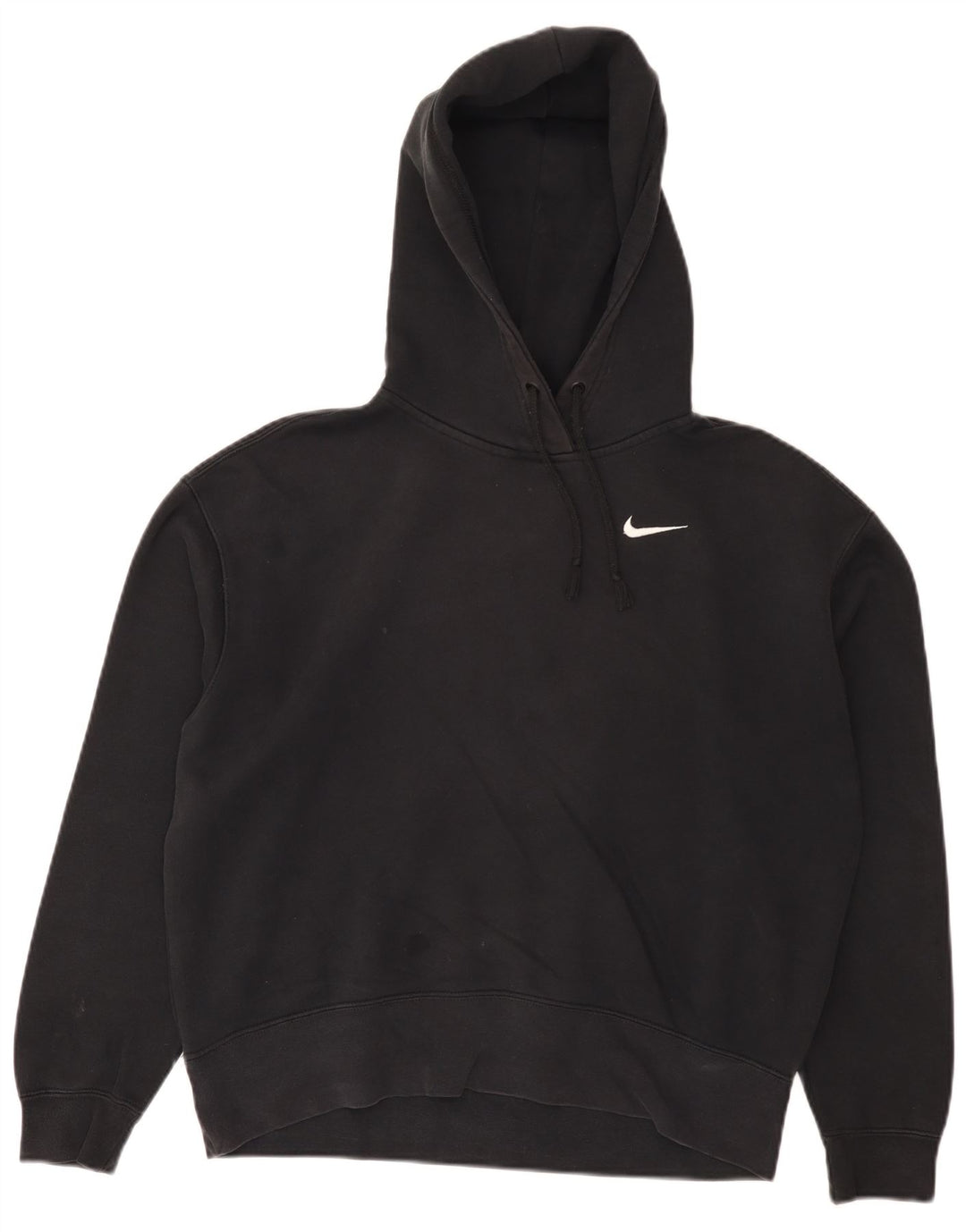 Jumper com capuz feminino Nike pequeno algodão preto