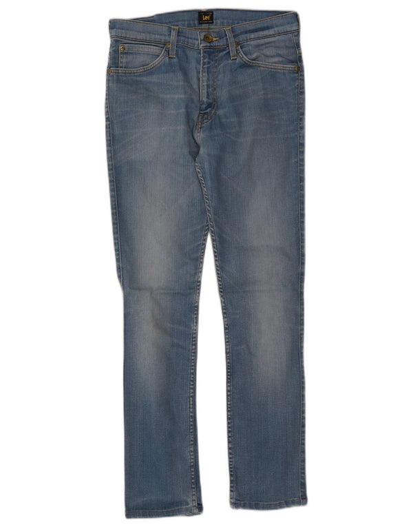 Calça jeans feminina LEE Cain Slim W30 L27 azul algodão
