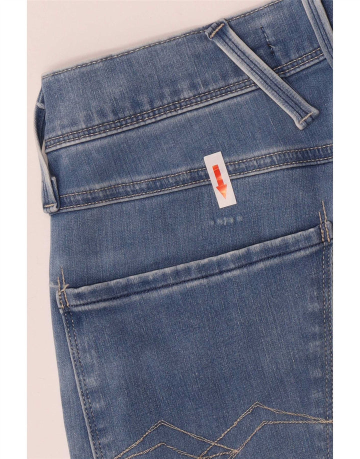 Replay Jeans Slim Feminino W29 L32 Azul Algodão
