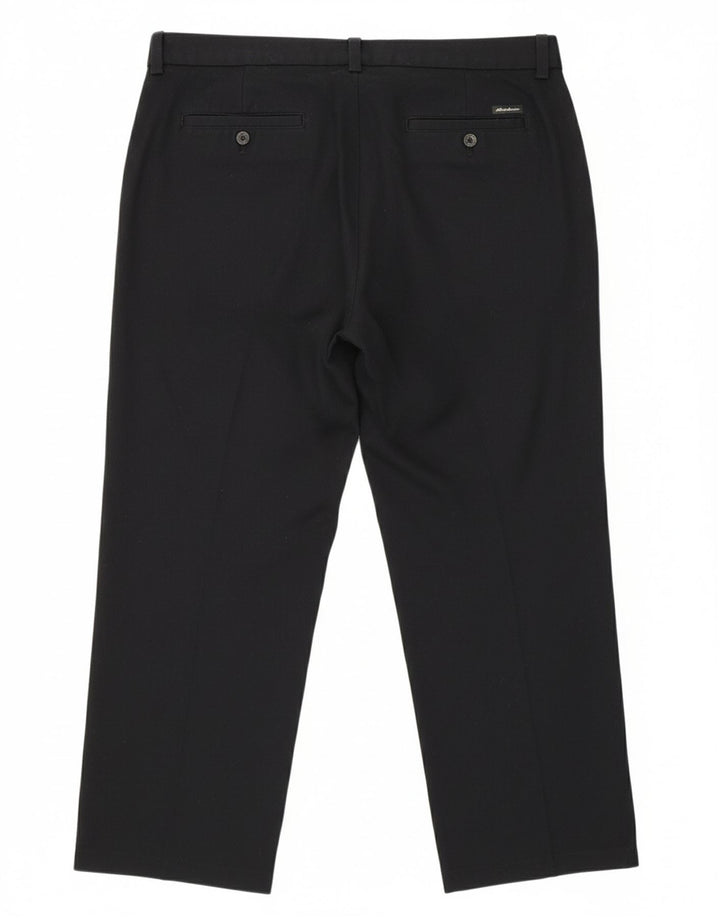 EDDIE BAUER Calça Chino Masculina Reta W34 L27 Preta