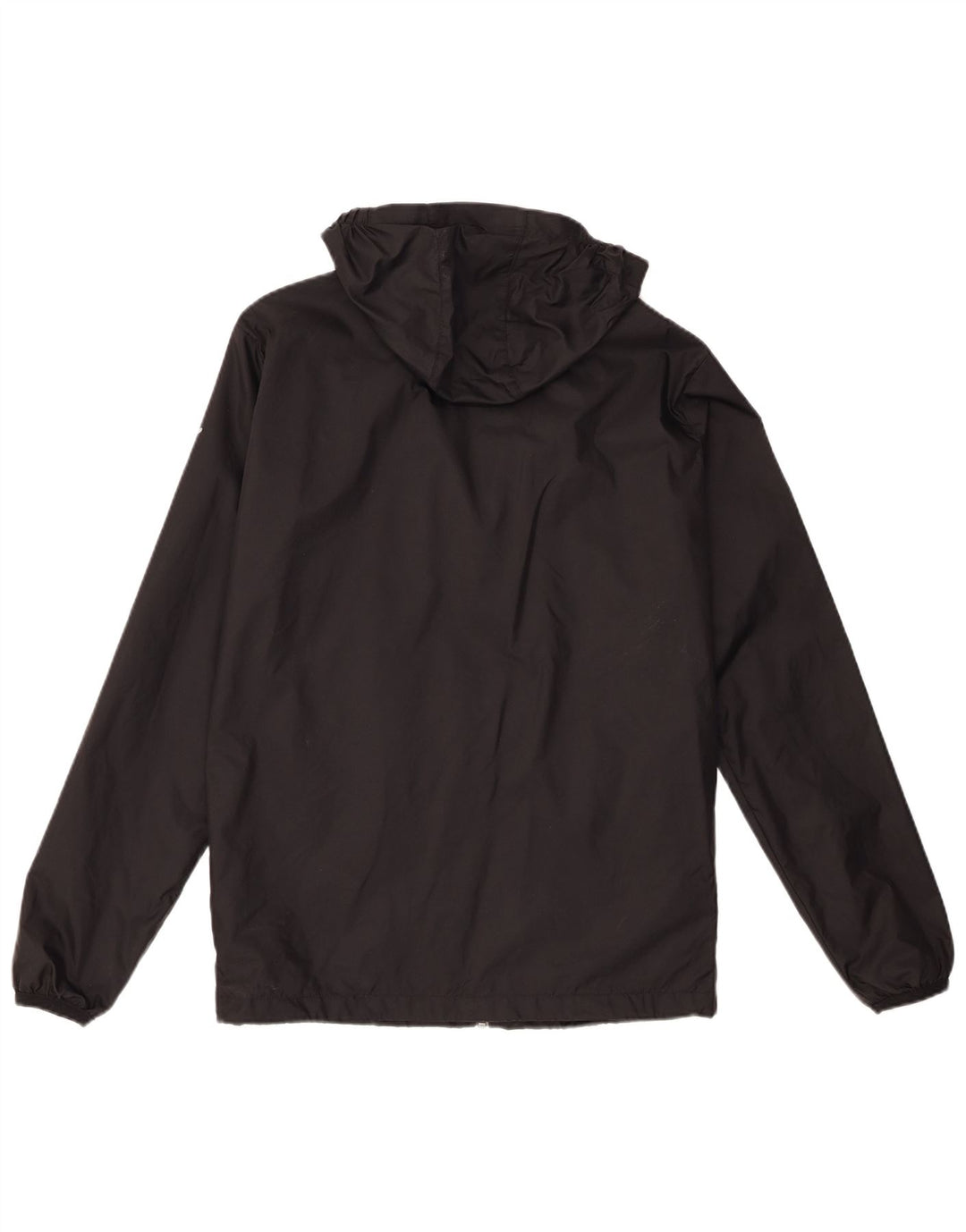 Jaqueta de chuva masculina Puma Graphic com capuz Reino Unido 36 pequena preta nylon