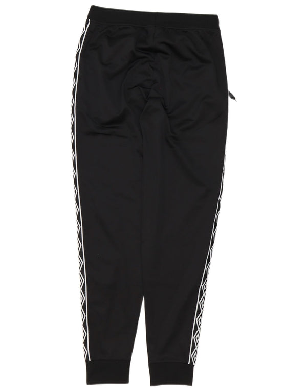 Umbro Mens Graphic Tracksuit Calça Joggers Pequeno Poliéster Preto
