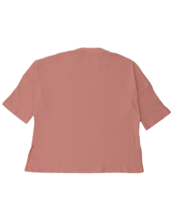 Camiseta Adidas Menina 14-15 Anos Algodão Rosa