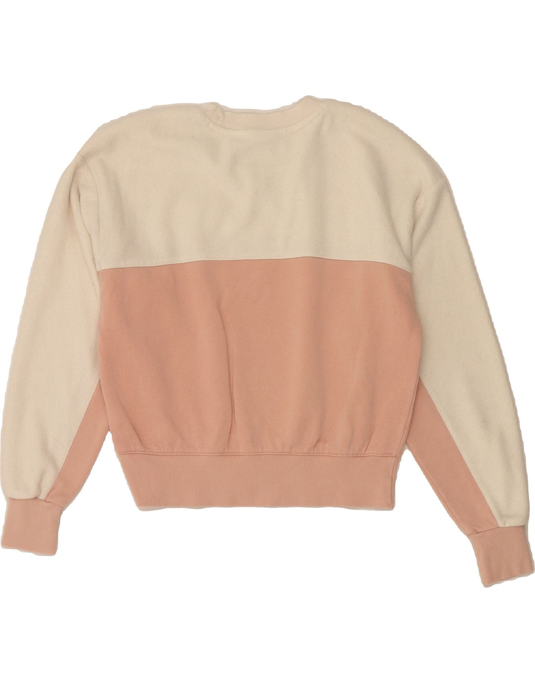CHAMPION Womens Oversized Sweatshirt Jumper UK 6 XS Pink Colourblock Vintage Champion and Second-Hand Champion from Messina Hembry 