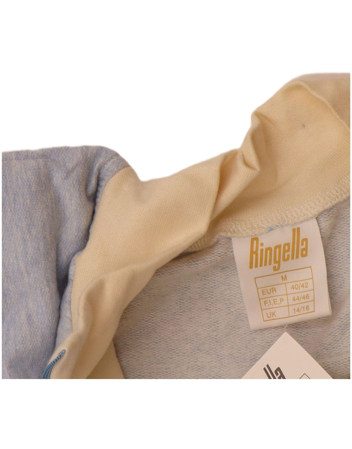 VINTAGE Womens Oversized Sweatshirt Jumper UK 14/16 Medium Blue