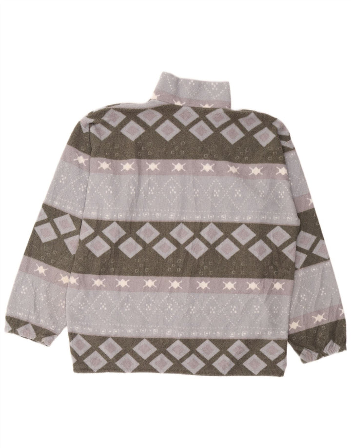 Jaqueta de lã masculina VINTAGE UK 40 grande cinza geométrico