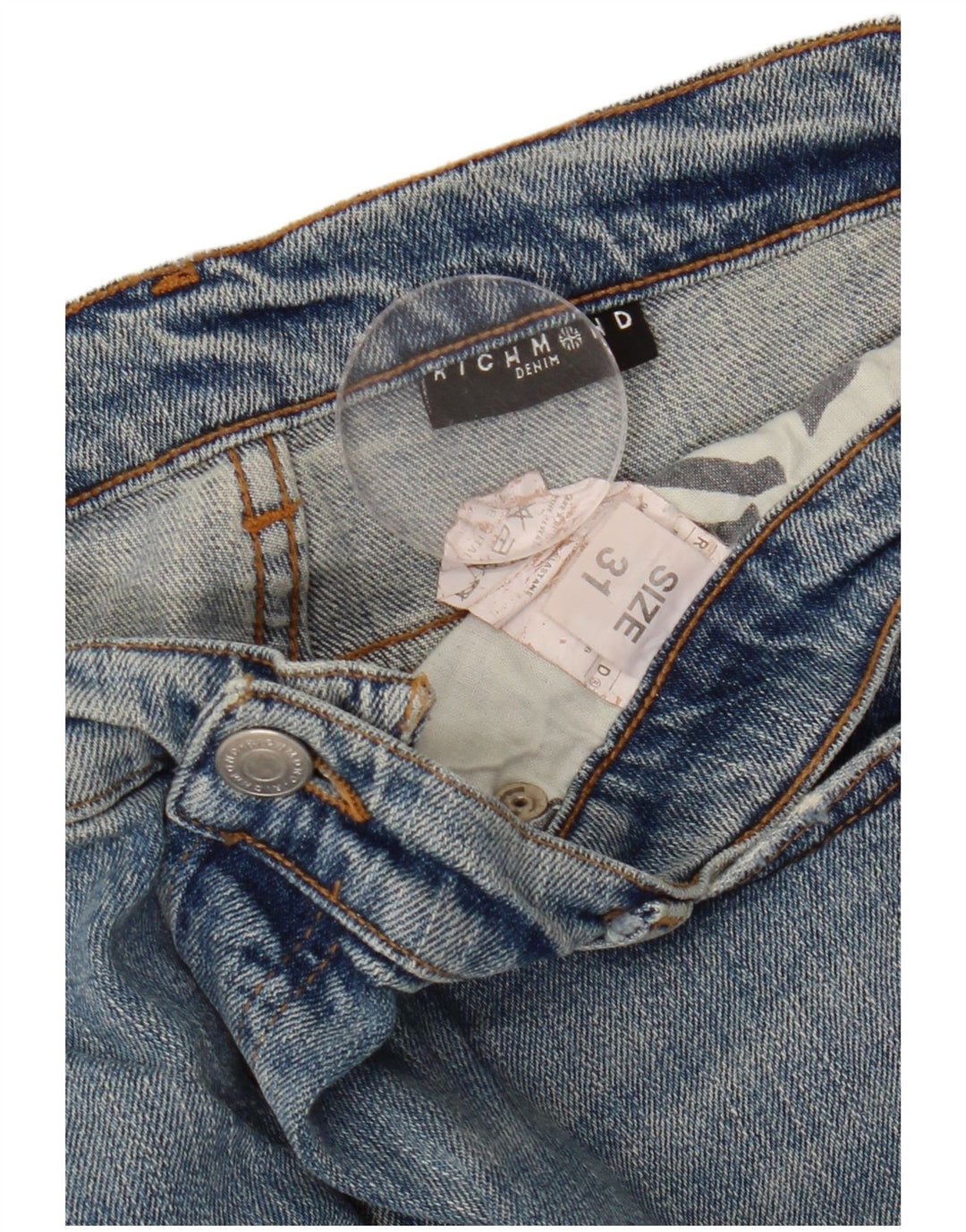 Calça jeans feminina Richmond W31 L36 azul algodão
