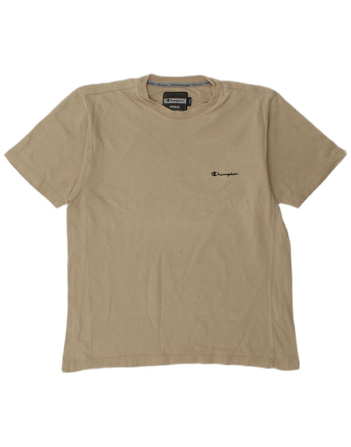 Camiseta masculina CHAMPION Top grande algodão bege