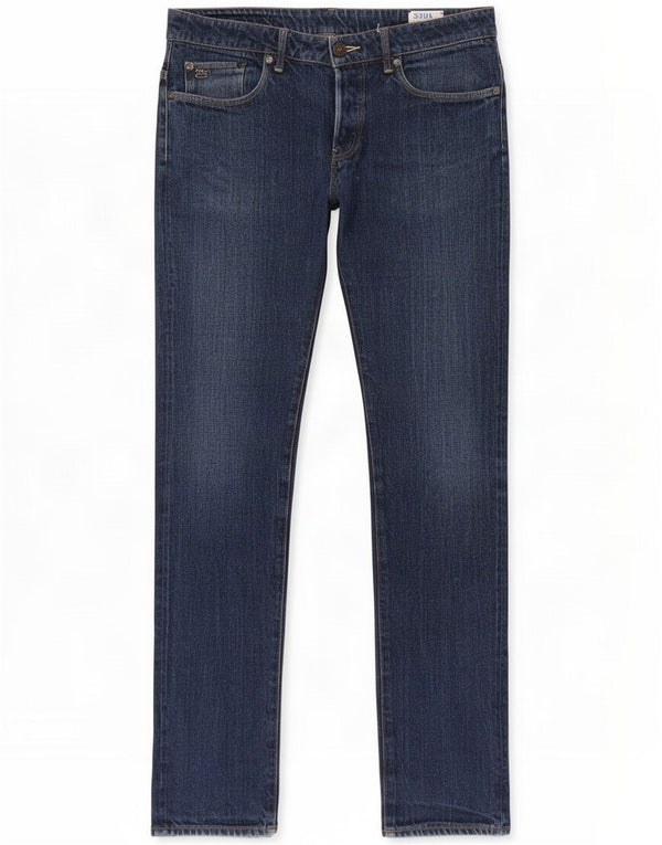 G-Star Mens Slim Jeans W34 L36 Azul Marinho Algodão