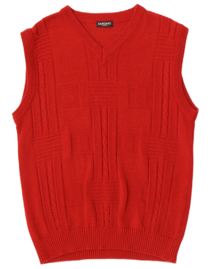 Camiseta regata masculina Dardano IT 50 algodão vermelho médio