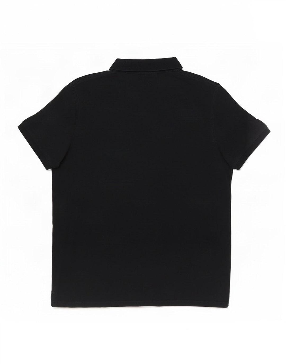 Gant Camisa polo masculina gráfica grande algodão preto