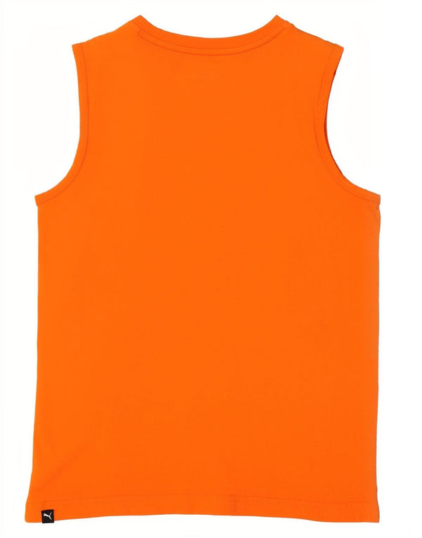 Puma Boys Graphic Vest Top 13-14 Anos XL Laranja Algodão Esporte