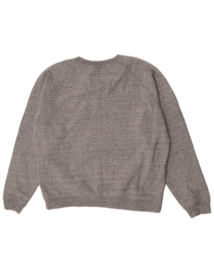 Jack Wills moletom feminino jumper UK 12 algodão cinza médio