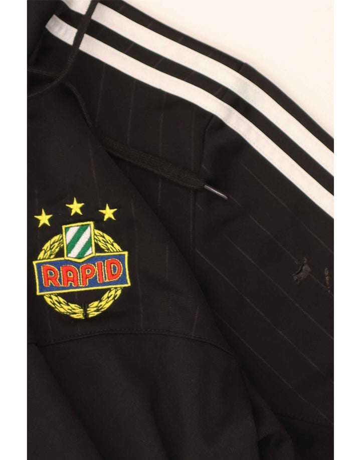 Adidas masculino gráfico moletom com capuz médio preto colorblock poliéster