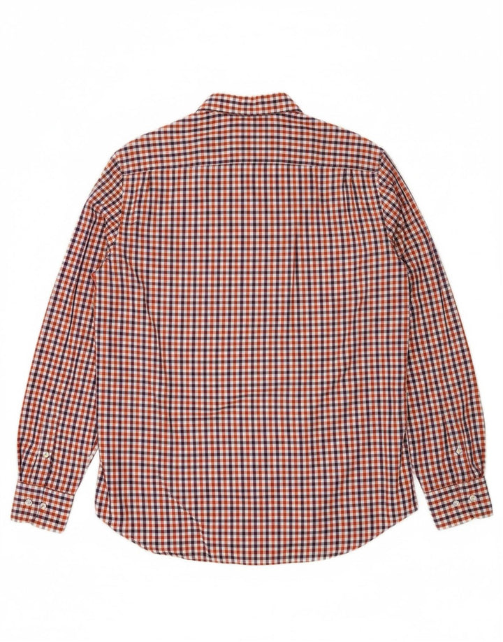 Camisa masculina de flanela de ajuste regular MASSIMO DUTTI grande xadrez multicolorida