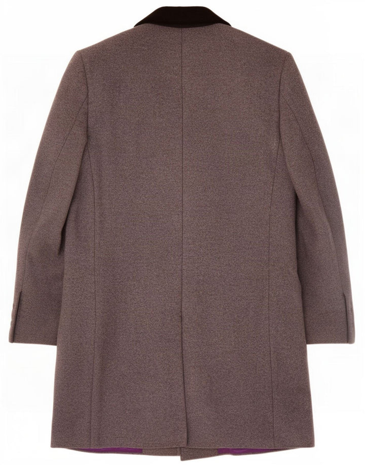 Jeff Banks Mens Overcoat UK 40 Large Gray Wool