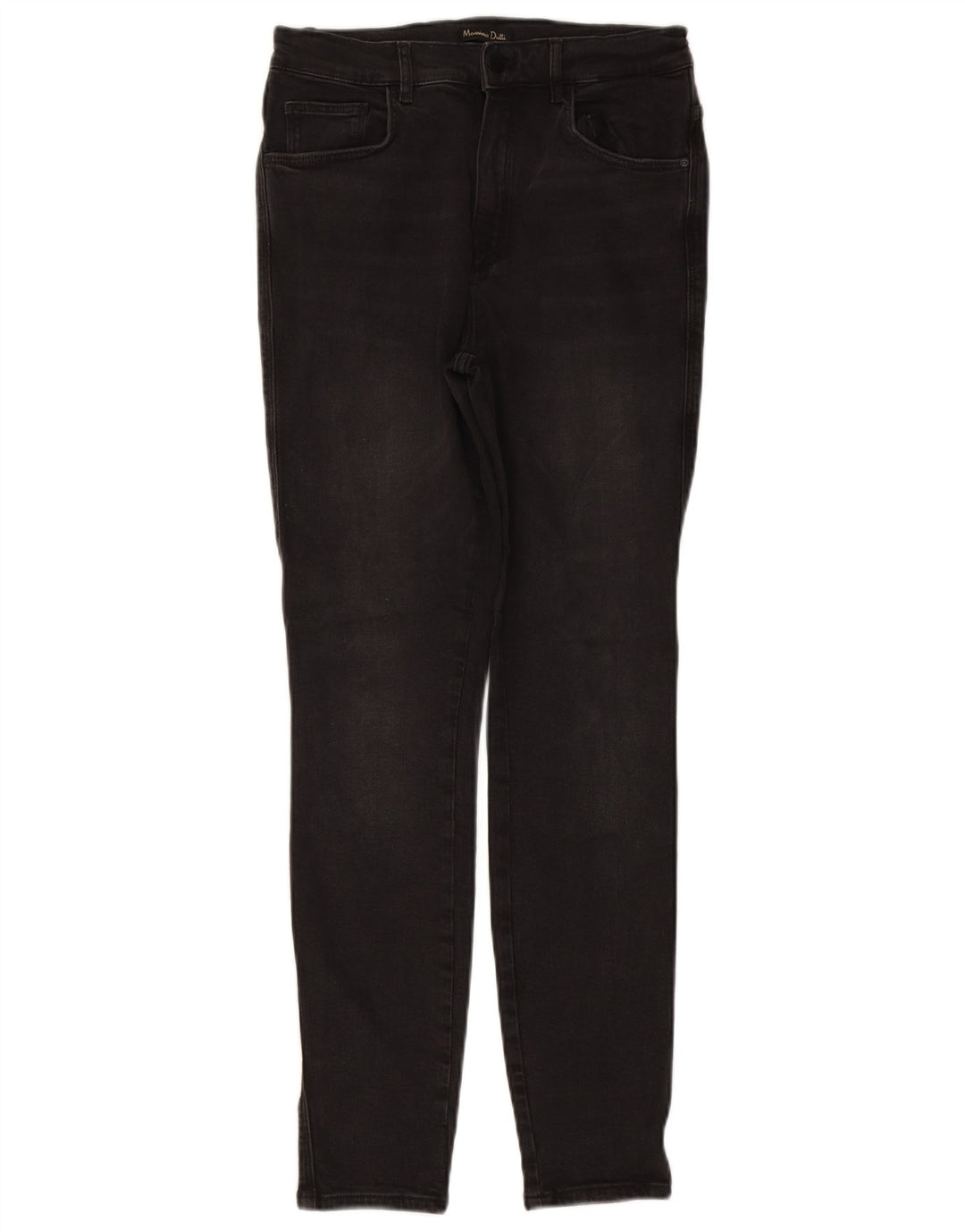 Jeans skinny feminino Massimo Dutti EU 40 médio W27 L29 algodão preto