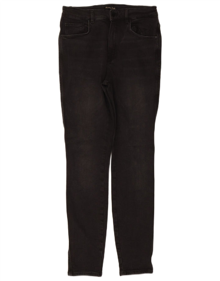 Jeans skinny feminino Massimo Dutti EU 40 médio W27 L29 algodão preto