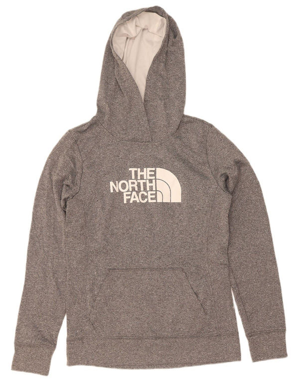 Jumper com capuz gráfico feminino The North Face UK 10 pequeno poliéster cinza
