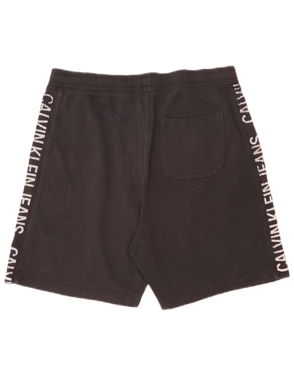 Shorts esportivos gráficos masculinos Calvin Klein XL algodão preto