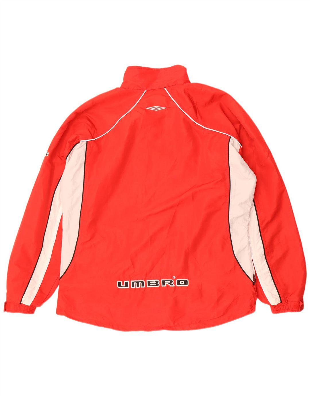 Umbro Mens Graphic Tracksuit Top Jacket XL Vermelho Colourblock Poliéster