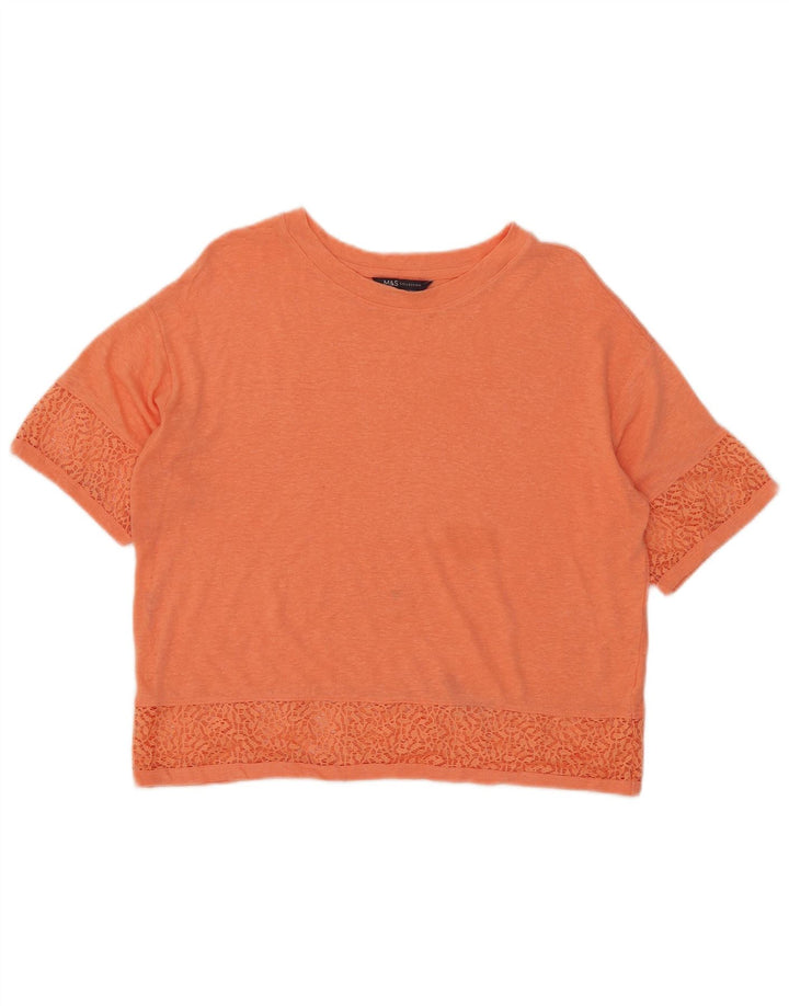 Camiseta feminina Marks & Spencer superdimensionada, Reino Unido 10 pequena laranja