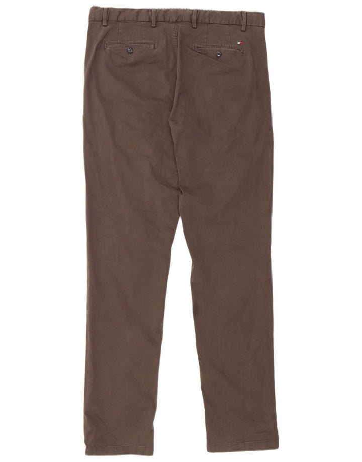 Calça Chino Masculina TOMMY HILFIGER Flex Slim W36 L34 Algodão Marrom