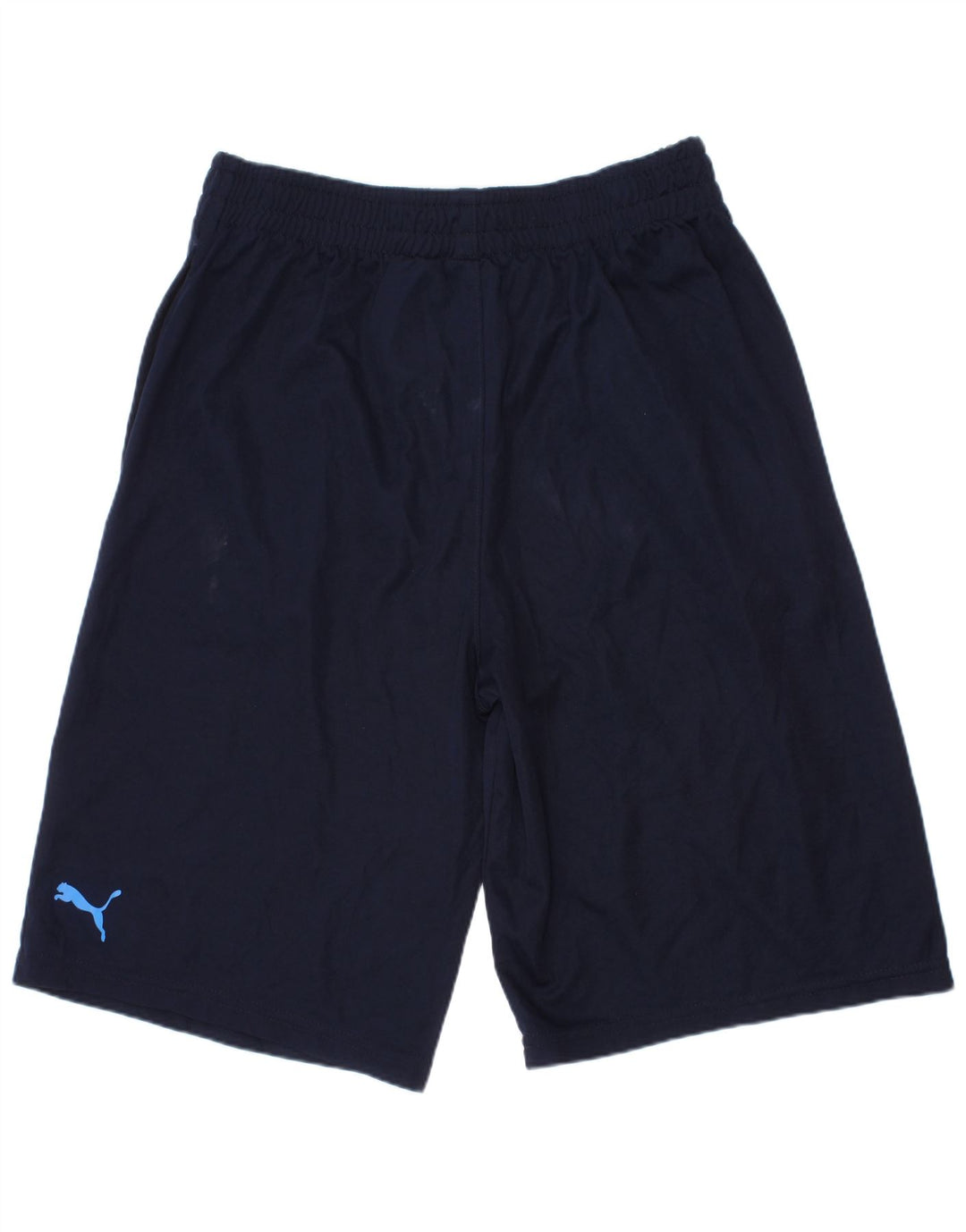 Shorts esportivos gráficos Puma Boys 13-14 anos grandes azul marinho poliéster