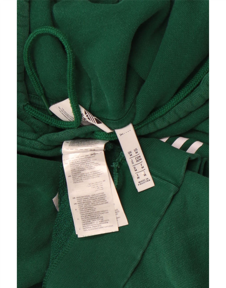 ADIDAS Mens Graphic Hoodie Jumper Médio Algodão Verde