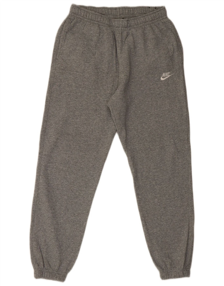 Calça de treino masculina Nike Joggers cinza médio algodão manchado