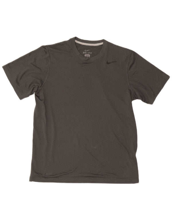 Camiseta Nike Masculina Dri Fit Top Grande Cinza Poliéster