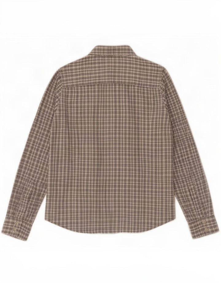 Camisa feminina The North Face UK 14 poliéster xadrez cinza médio