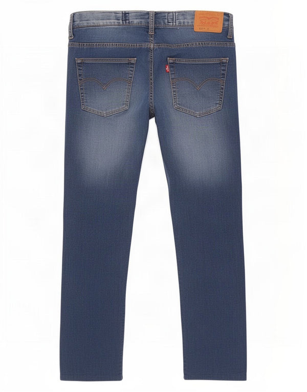 Levi's Meninos 511 Slim Jeans 15-16 Anos W28 L27 Azul Algodão