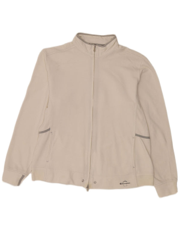 Champion Mens Easy Fit Treino Top Jaqueta XL Algodão Branco