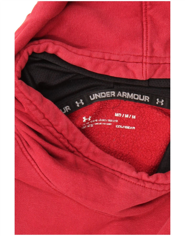 UNDER ARMOUR Masculino Cold Gear Graphic moletom com capuz médio vermelho