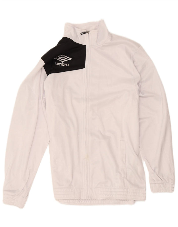Poliéster branco de Colourblock da jaqueta superior do fato de treino dos homens de Umbro grande