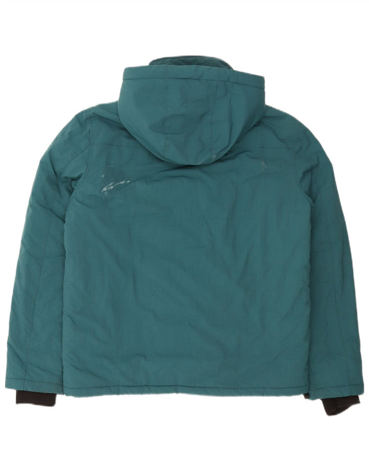 Jaqueta masculina acolchoada com capuz North Sails UK 38 poliamida verde médio